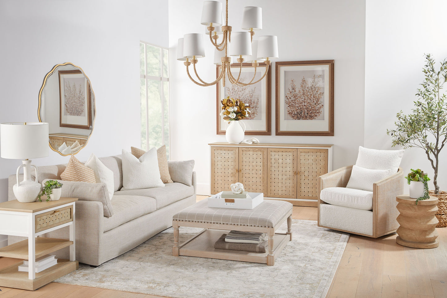 Lena 95" Slope Arm Slipcover Sofa