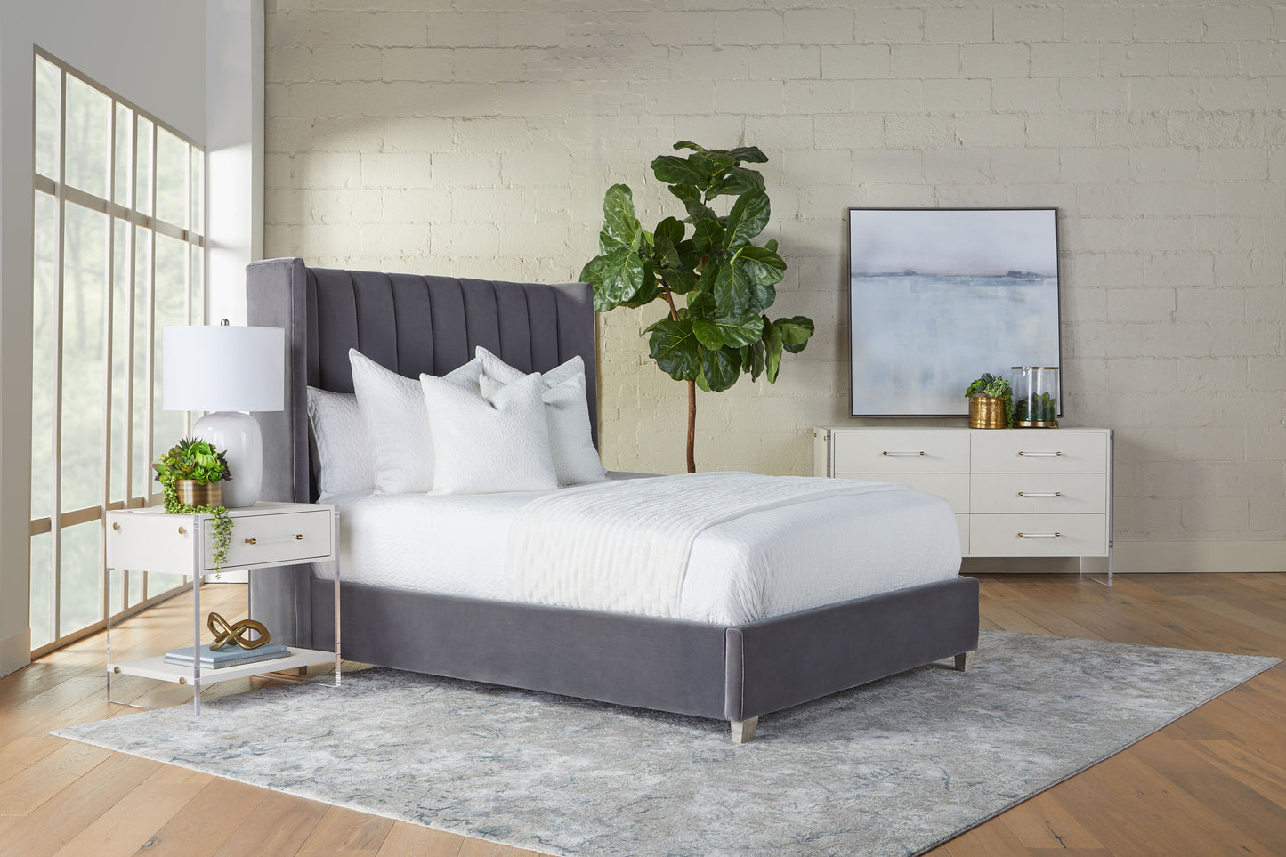 Sonia Shagreen 6-Drawer Double Dresser