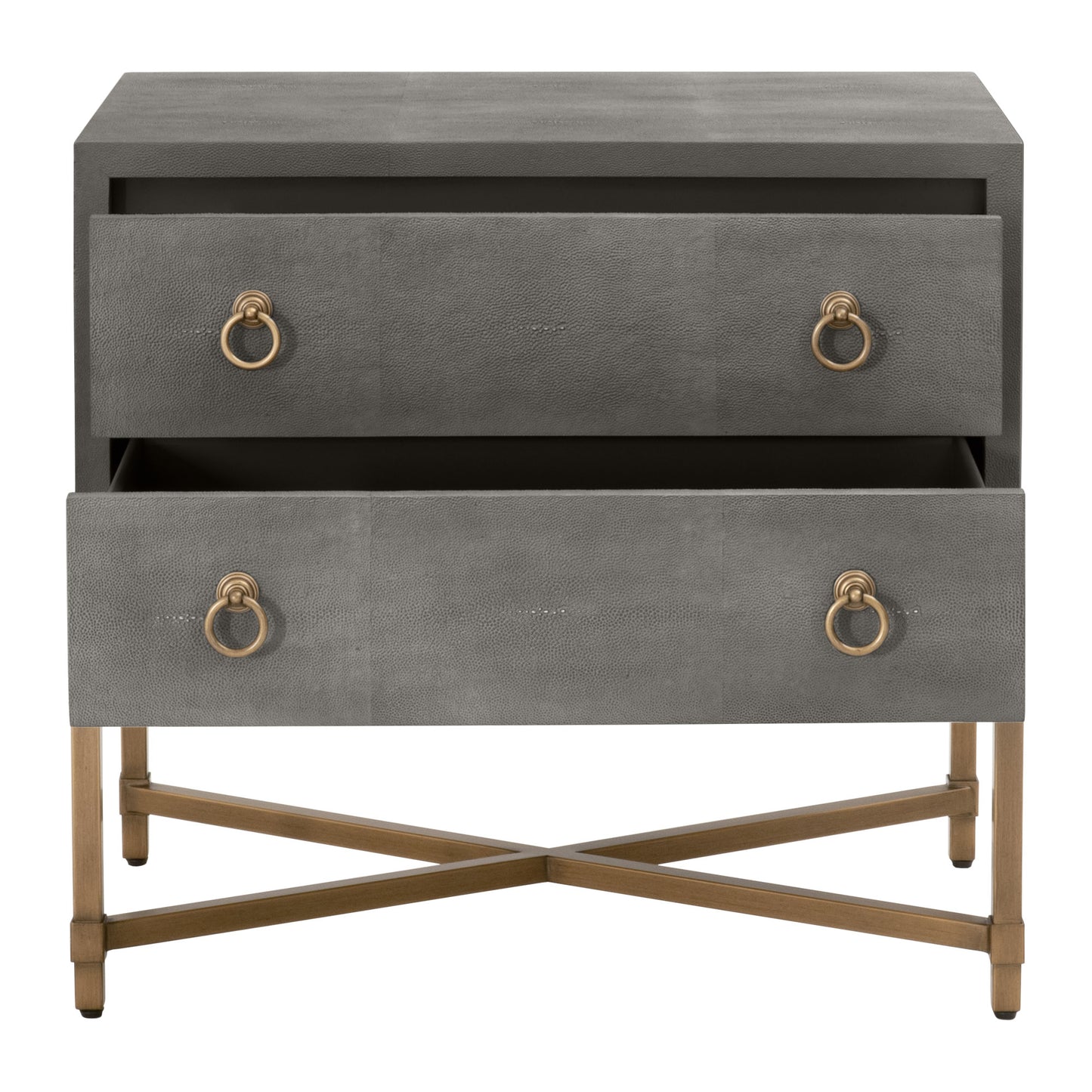 Strand Shagreen 2-Drawer Nightstand