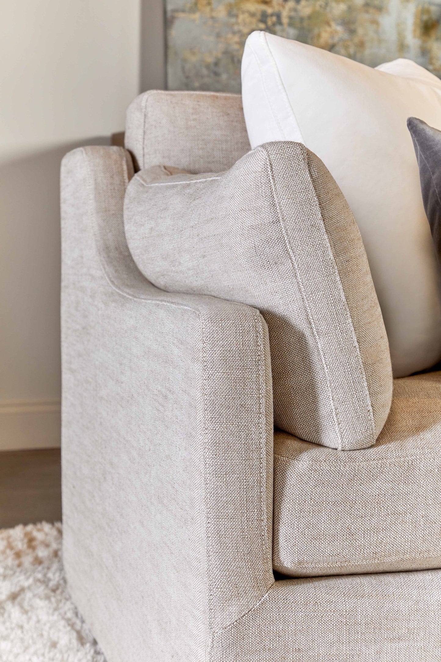 Lena 95" Slope Arm Slipcover Sofa