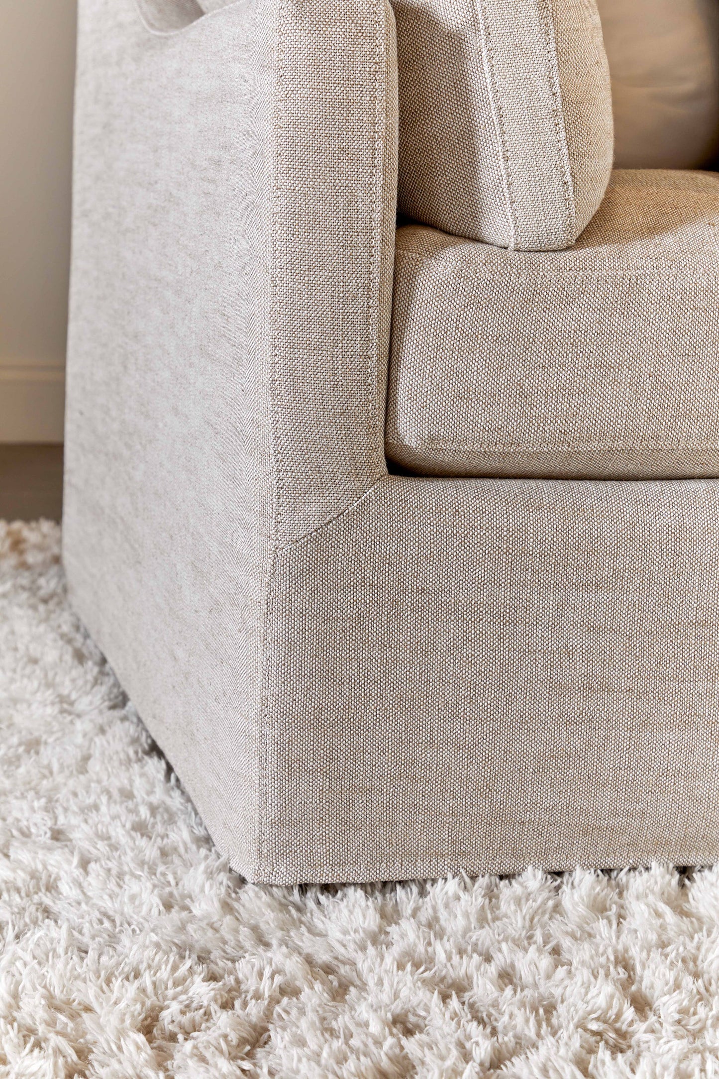 Lena 95" Slope Arm Slipcover Sofa