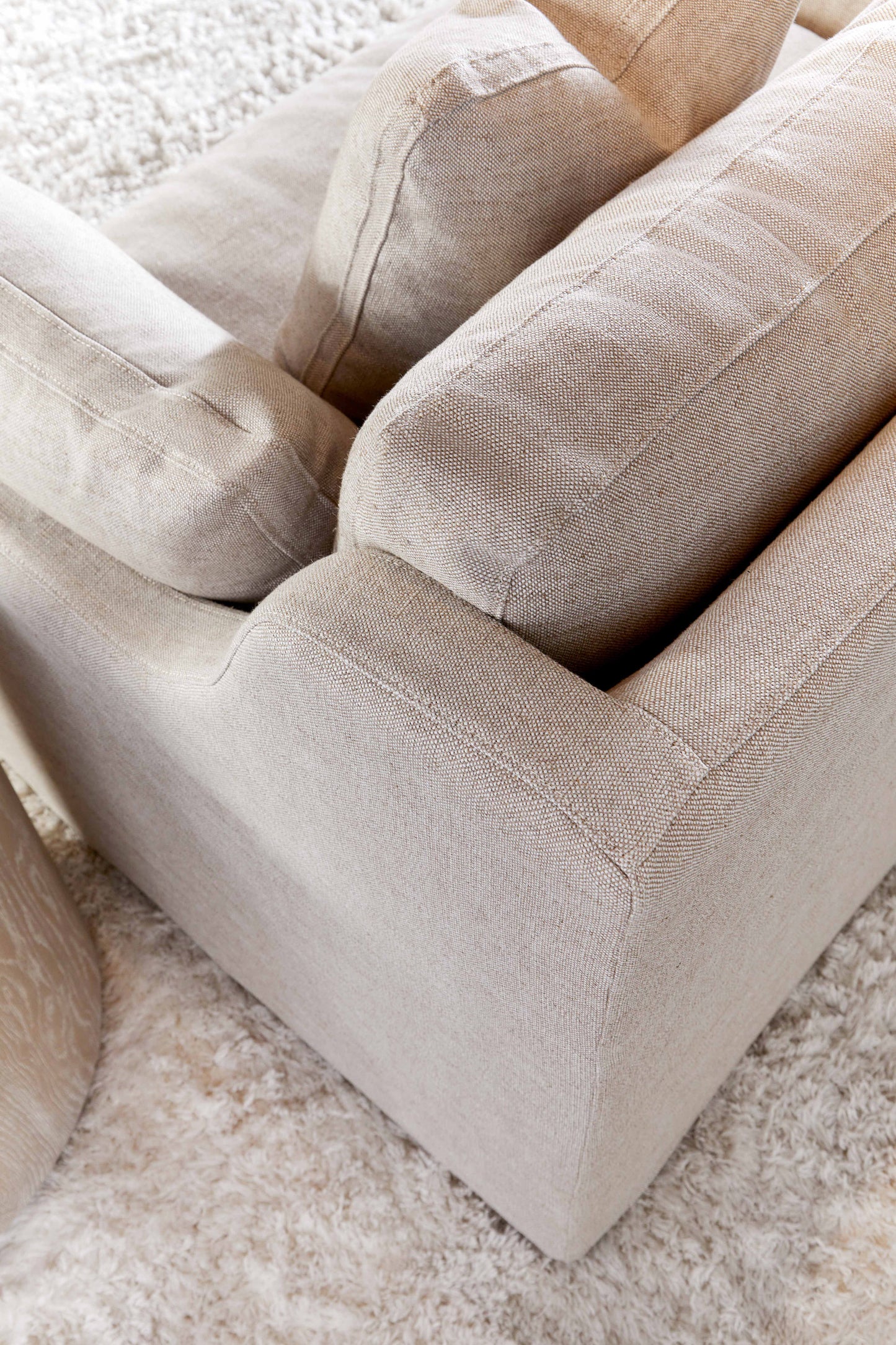 Lena 95" Slope Arm Slipcover Sofa