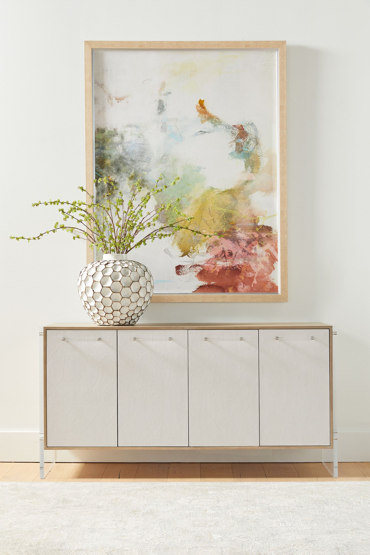 Lorin Shagreen Media Sideboard