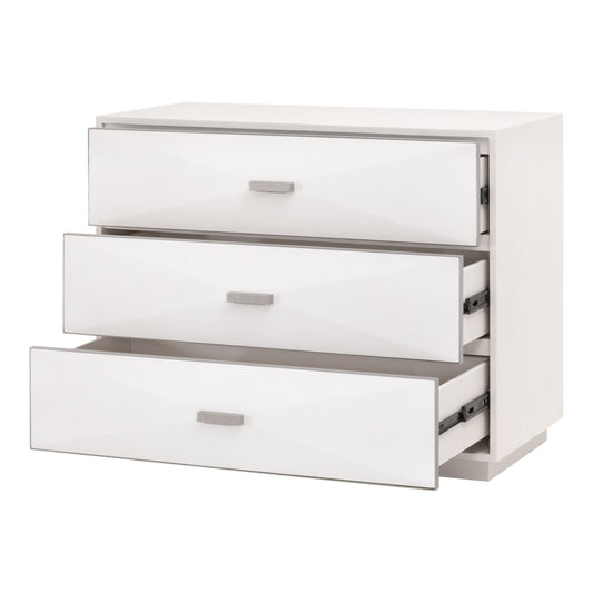 Wynn Shagreen 3-Drawer Nightstand